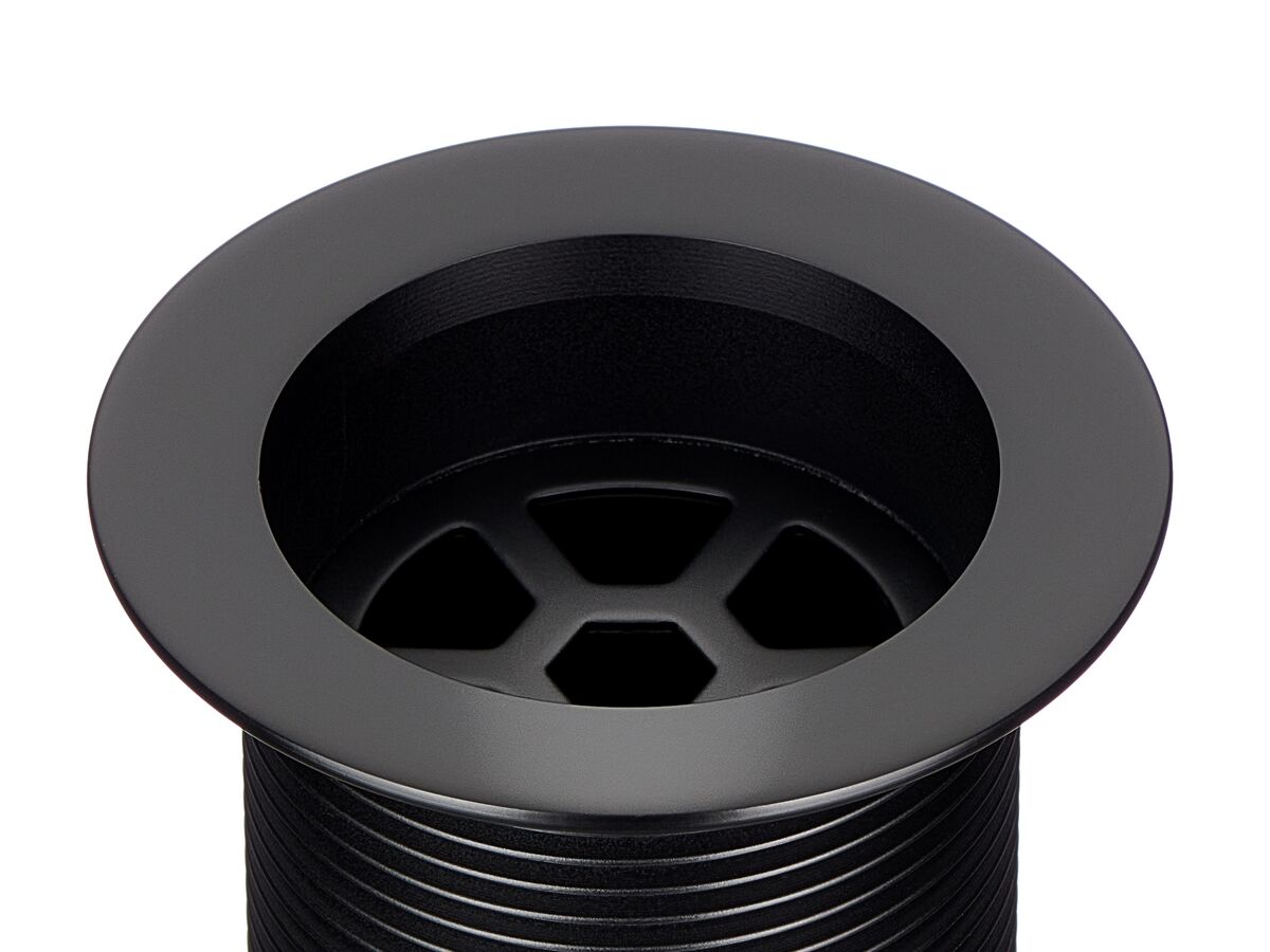 Mizu Drift 40mm Traditional Plug and Waste with Overflow Matte Black from Reece