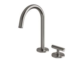 Hero - Milli Etch Progressive Hob Basin Mixer Tap Set Brushed Gunmetal (6 Star)