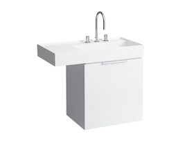 LAUFEN Kartell Wall/Counter Right Hand Basin 1 Tap Hole 900x460 White
