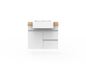 Posh Domaine Semi Recessed Vanity Unit