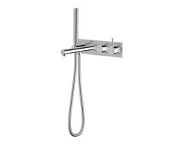 Scala Bath Mixer Tap / Diverter System 250mm Outlet Right Hand Operation Chrome