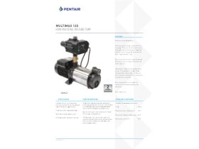 Specification Sheet - Flotec Multimax 120 Auto Pressure Pump