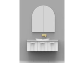 Kado Neue Arch 900 x 1050mm 2 Door Mirrored Shave Cabinet