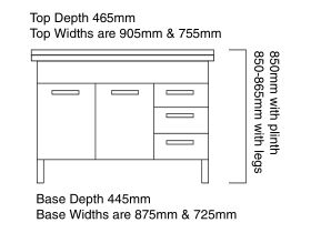 Posh Dominique 915mm Vanity Unit Oval 3 Taphole White/Chrome
