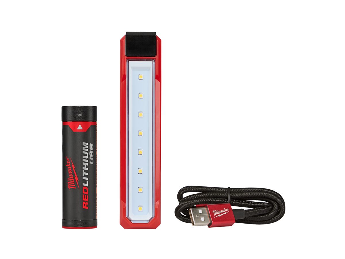 Milwaukee Red Lithium USB Rechargable Pocket Flood Light Kit from Reece