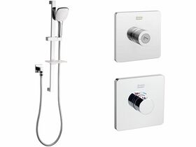 American Standard EasySET Thermo Controller + Cygnet Square Rail Chrome (3 Star)