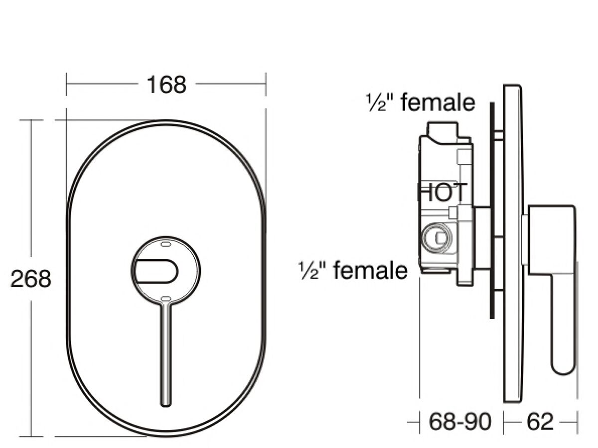 Markwick 21 Concealed Thermostatic Shower Mixer