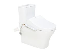 American Standard Signature Hygiene Rim Close Coupled Back to Wall Bottom Inlet Toilet Suite with SpaLet E-Bidet Seat (4 Star)