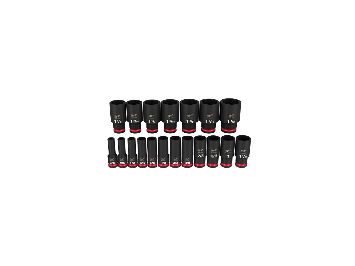 Shockwave Impact 1/2 Socket Set 19 Piece