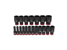 Shockwave Impact 1/2 Socket Set 19 Piece