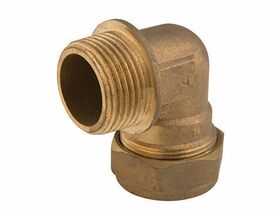 Brass Gas Compression Male Elbow