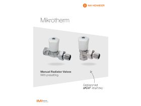 Specification Sheet - Heimeier Radiator Valve