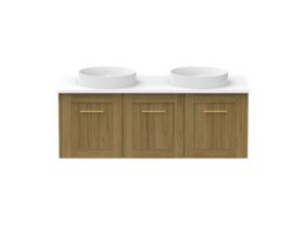 Kado Lux All Door 1200mm Double Bowl Wall Hung Friday Quartz