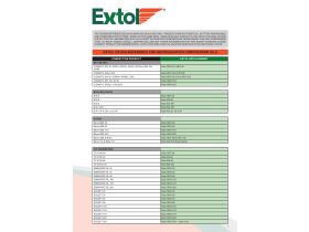 Cross Reference Guide - EXtol Refrigeration Compressor Oils