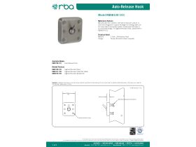 Specification Sheet - RBA Collapsible Auto Release Hook Stainless Steel
