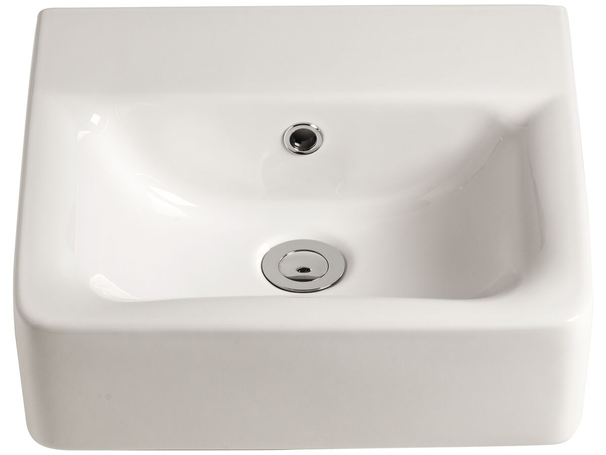 American Standard Concept Wall/Counter Basin No Taphole 400mm White