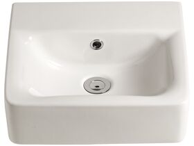 American Standard Concept Wall/Counter Basin No Taphole 400mm White