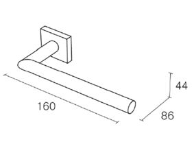 Heirloom Aron Toilet Roll Holder Chrome