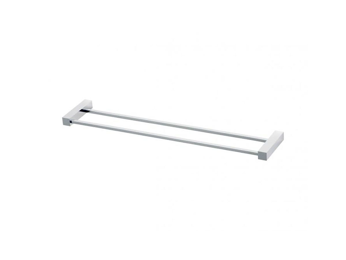 Mizu Bloc Double Towel Rail Chrome