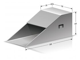 Galvanised Stormwater Kerb Adaptor STD Layback 90/100mm
