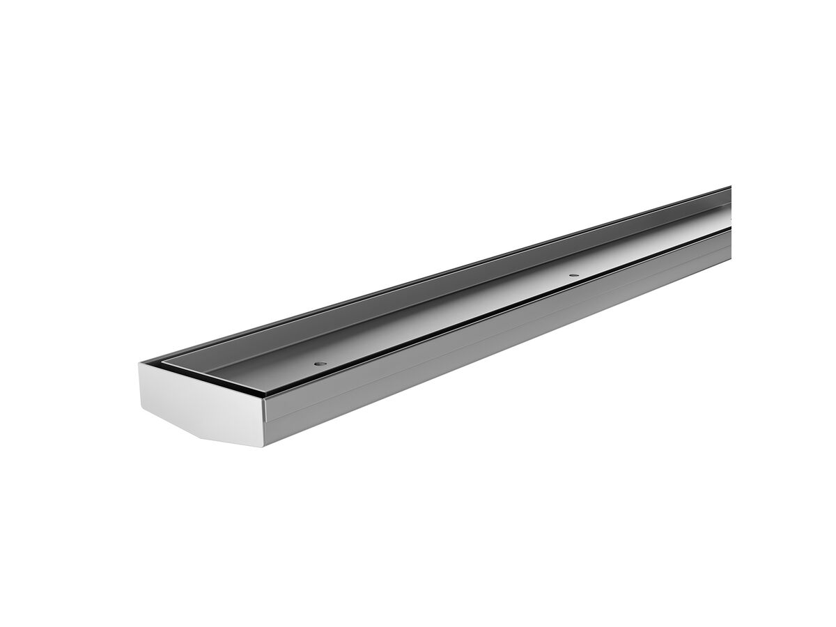 Phoenix V Tile Insert 75mm x 600mm Channel Drain 45mm Outlet Stainless Steel