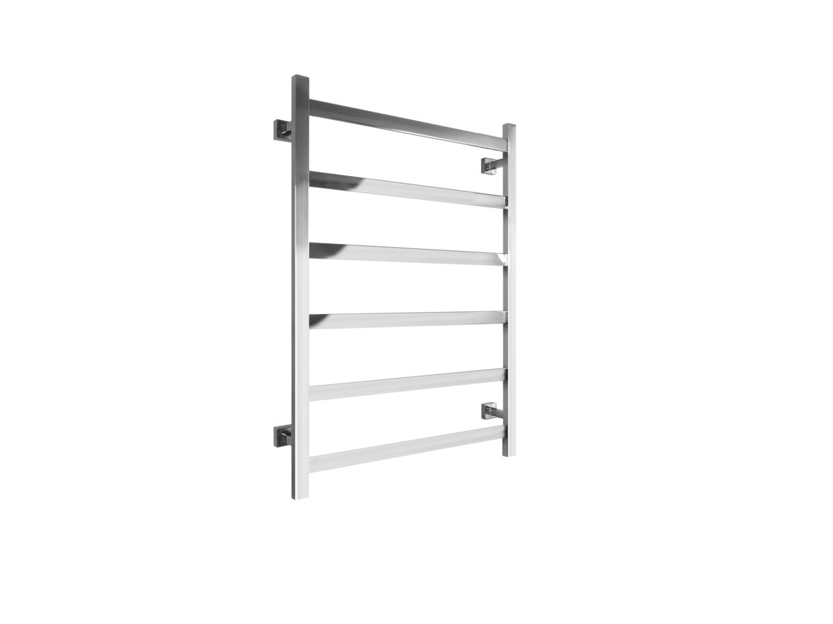 Mizu Bloc MK2 750 x 1050mm Heated Towel Rail Low Voltage 24V Polished Stainless Steel