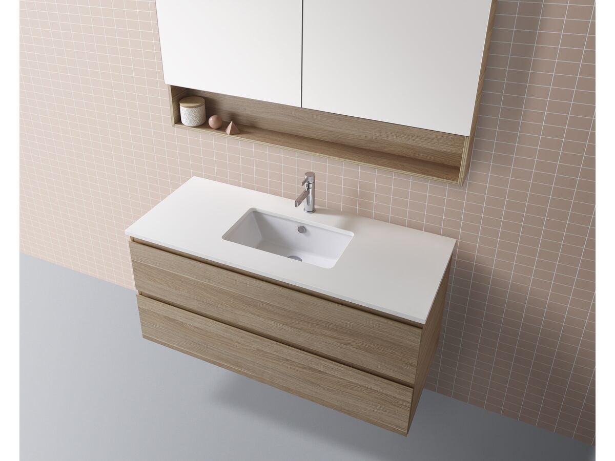 Posh Domaine 1200mm x 1000mm Open Shelf Shaving 2 Door from Reece