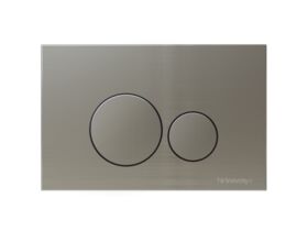 Hideaway+ Round Button / Plate Inwall Metal Brushed Nickel