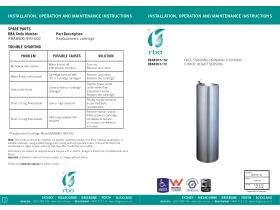 Installation Instructions - RBA Floor Mounted Drinking Fountain 280 x 915 Stainless Steel