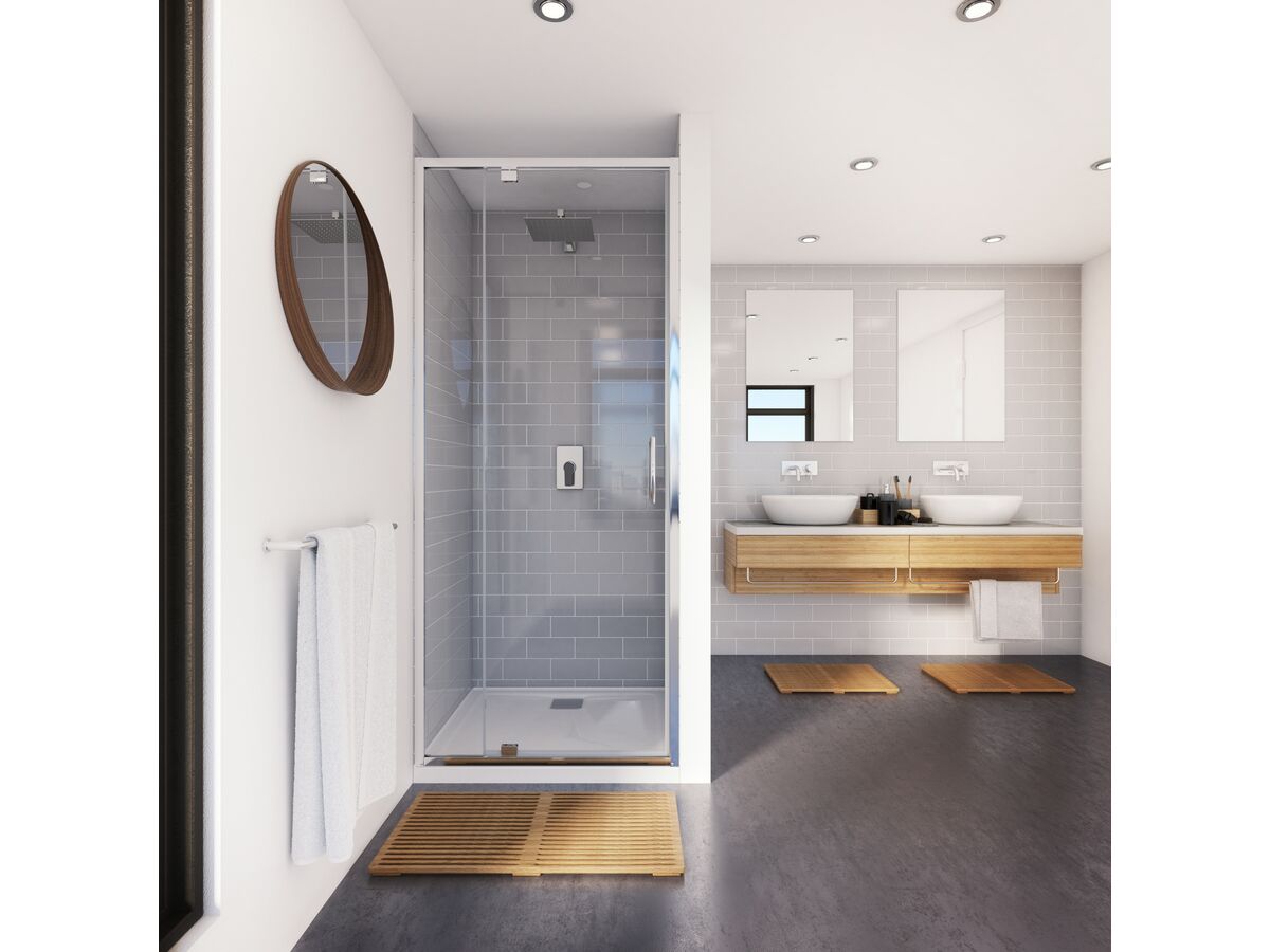 Posh Bristol Alcove Shower Screen 900mm x 2000mm from Reece