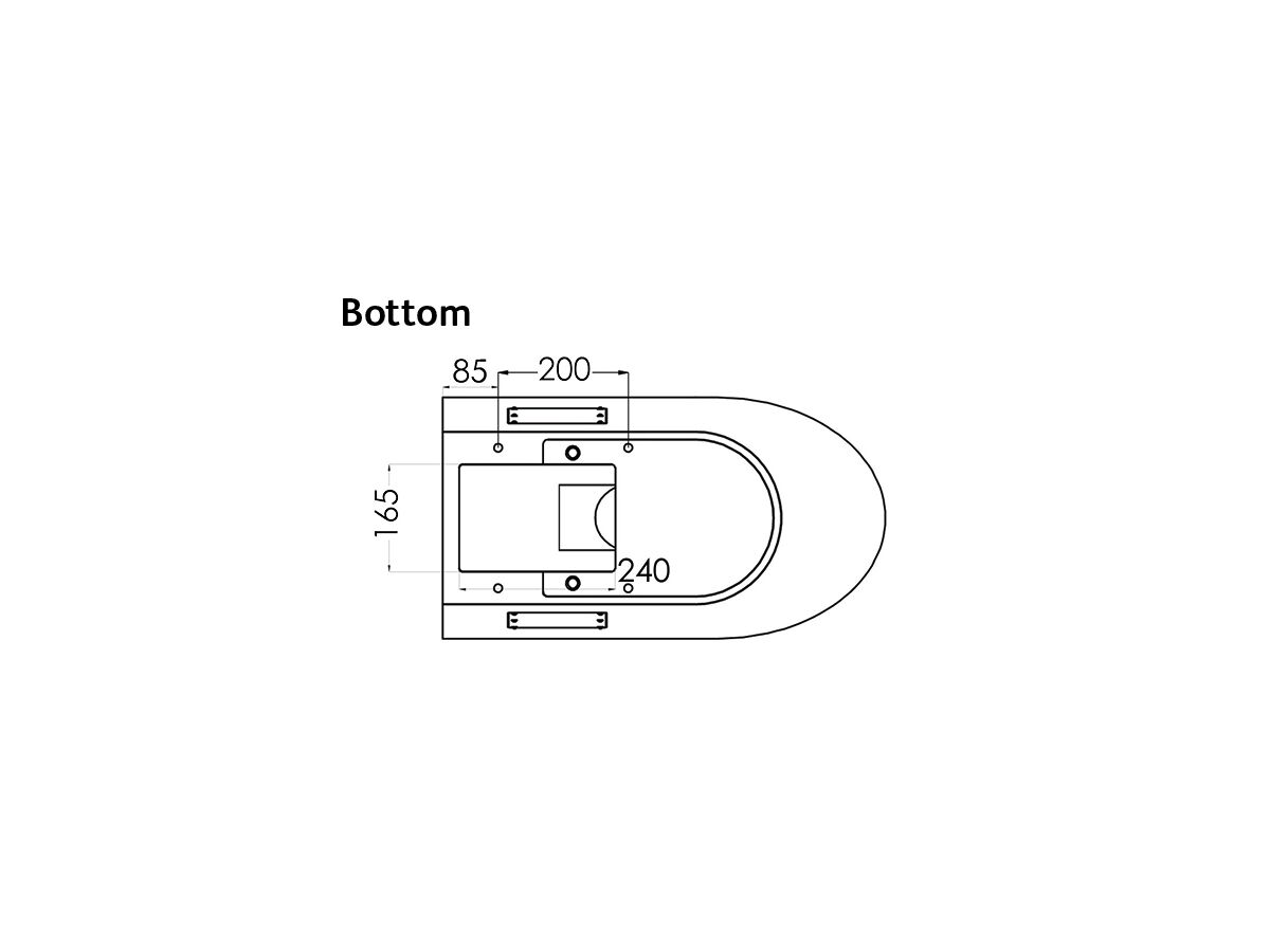 3Monkeez Wall Faced Pan S Trap Stainless Steel (3 Star)