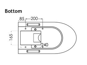 3Monkeez Wall Faced Pan S Trap Stainless Steel (3 Star)