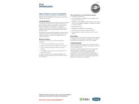 Warranty - Enki Sprinklers