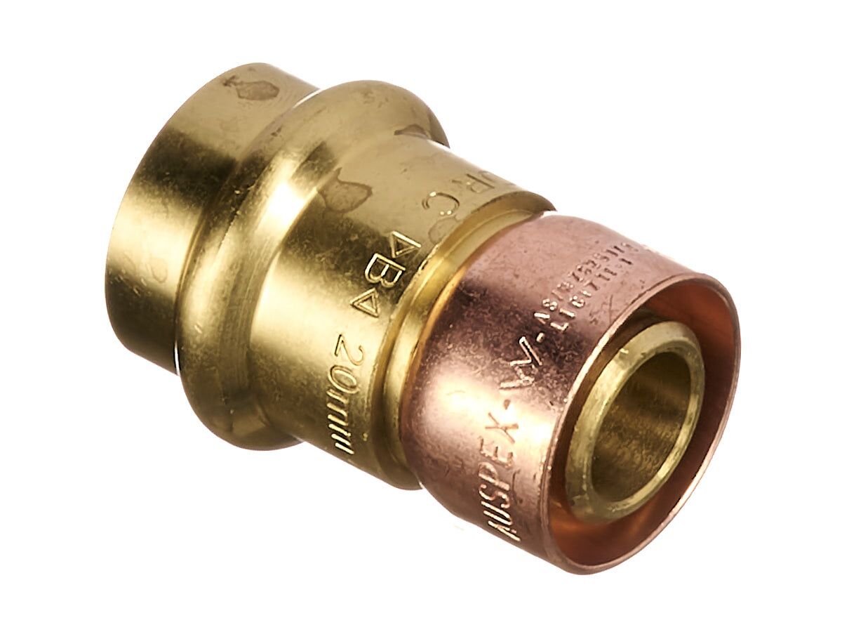 Auspex Crimp Adaptor 20mm x 20mm BPress Water from Reece
