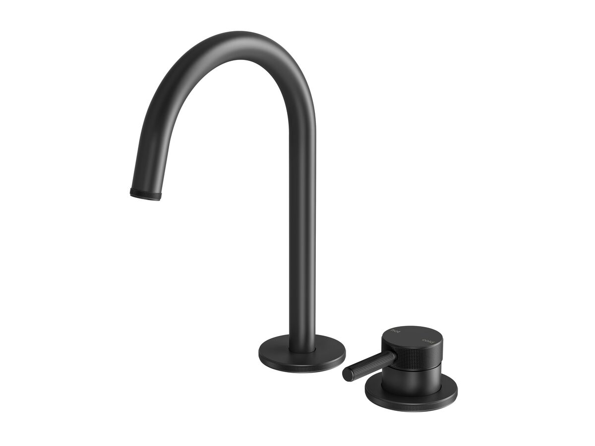Hero - Milli Etch Hob Basin Mixer Set Matte Black (6 Star)