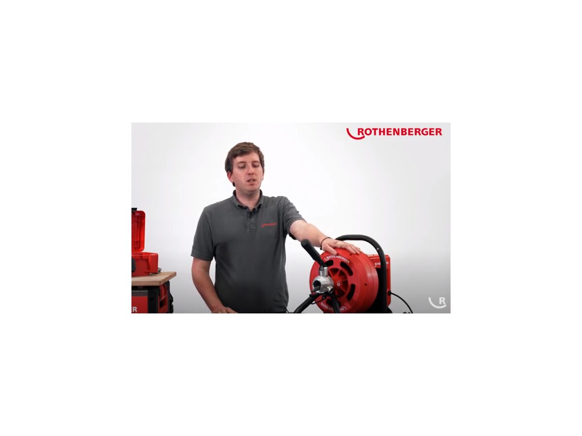 Rothenberger Battery Rodrum CL Drain Cleaner Set (includes (spiral