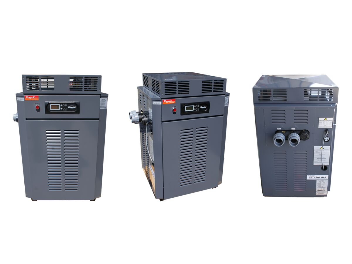 Raypak P0350, LPG, pool htr residential, 323MJ input from Reece