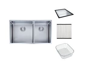 Franke Bow BXX220-42/29SBR 1 3/4 Bowl Small Bowl on Right Side Inset/Undermount/Flushmount Sink Pack Type 3 Stainless Steel