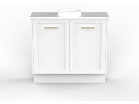 Kado Lux Petite Vanity Unit Floor Mount 900 Centre Bowl (Basin Included)