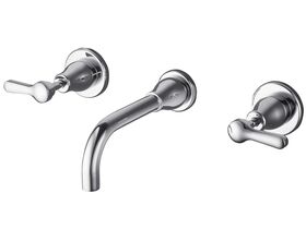 Dorf Loxton Lever Bath Set Chrome