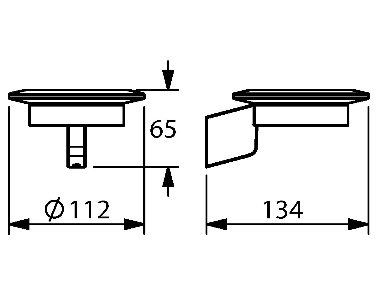 Sonia S3 Soap Dish Chrome/ Glass