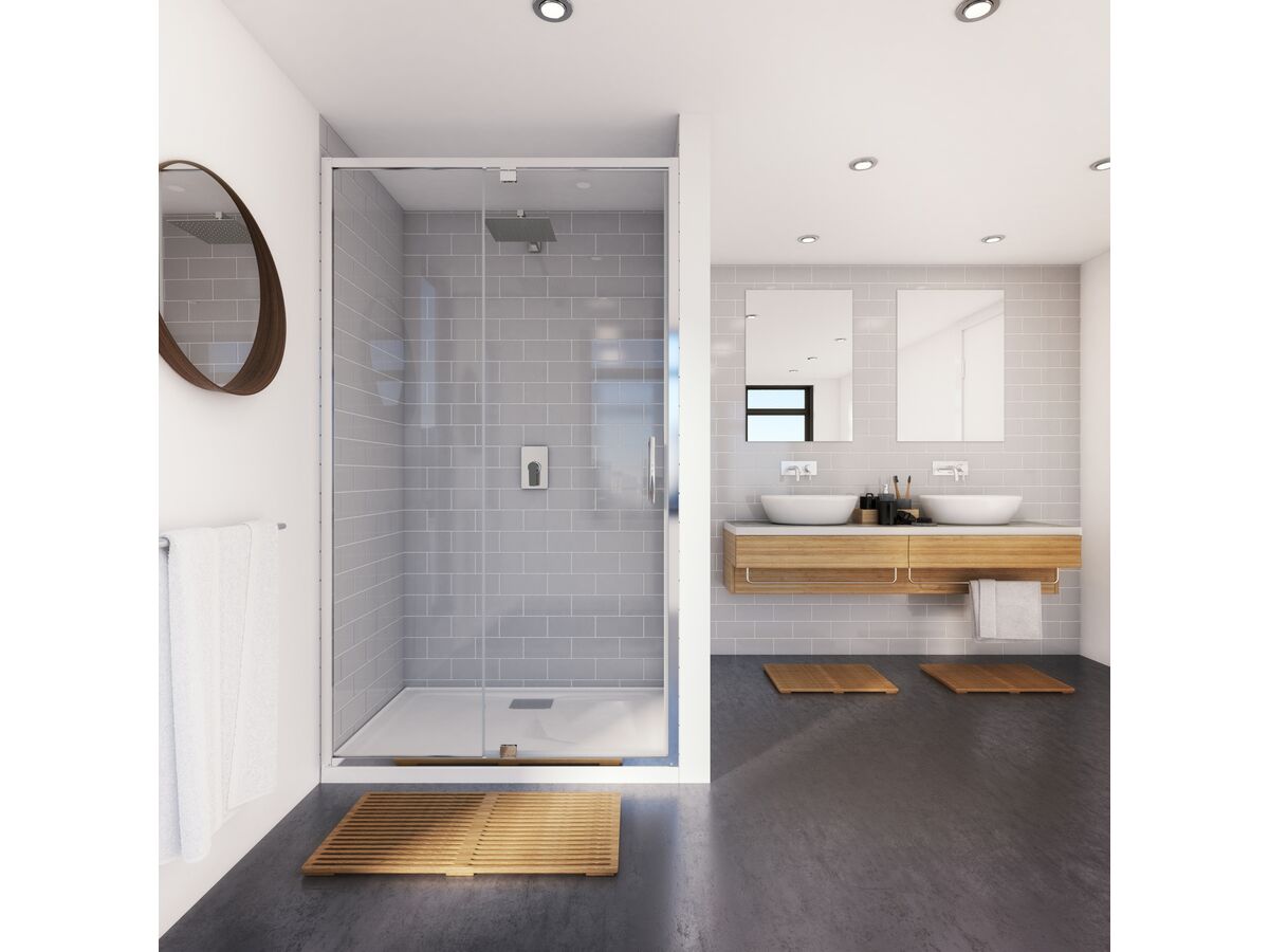 Posh Bristol Alcove Shower Screen 1200mm x 2000mm from Reece