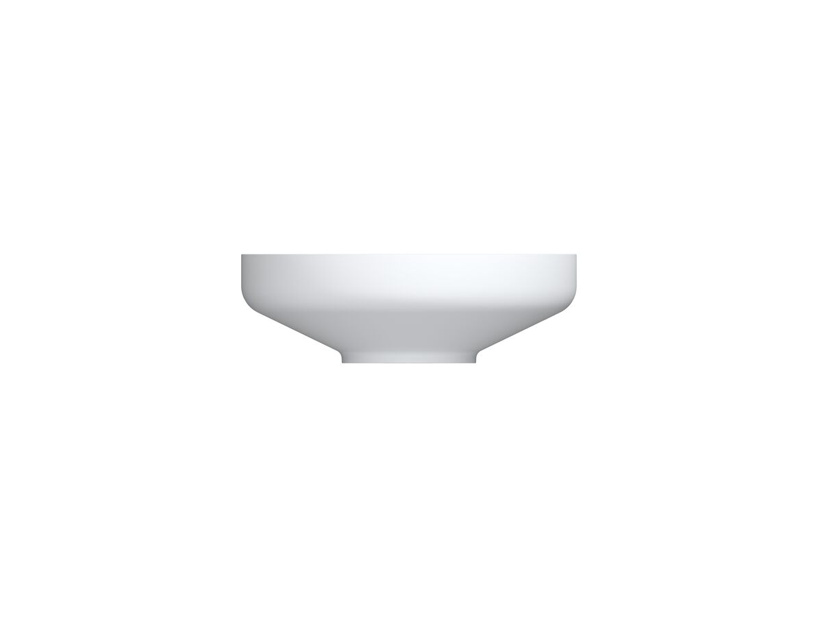 Omvivo Venice Compact 400 Counter Basin Round with Overflow Solid Surface White