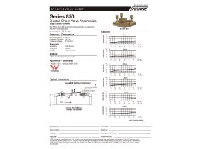 Technical Guide - Febco Backflow DCV Body Only 850 15mm - 50mm