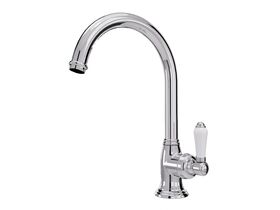 Nicolazzi Adore Swivel Gooseneck Sink Mixer Tap Chrome / Ceramic (4 Star)