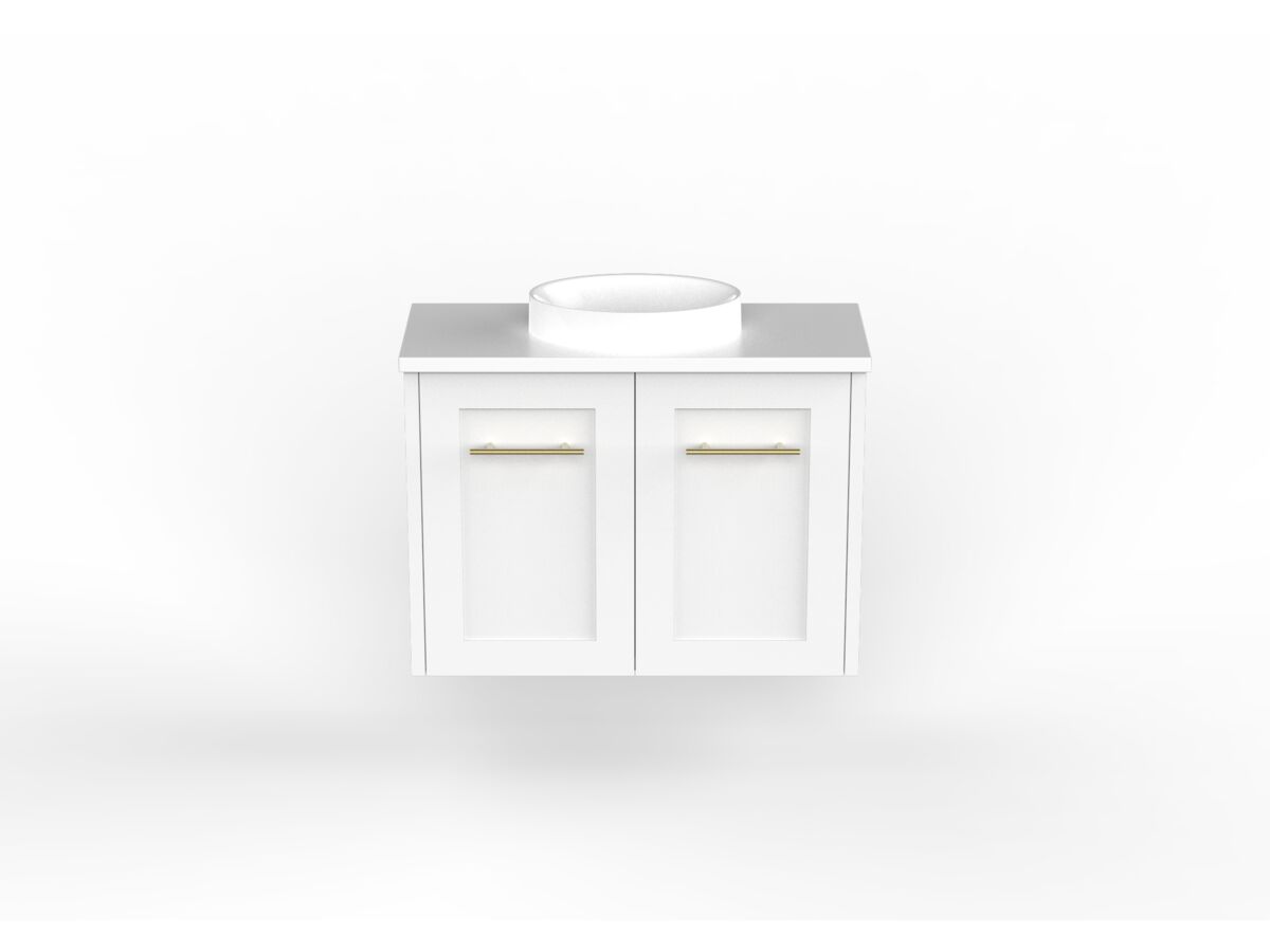 Kado Lux Petite Vanity Unit Wall Hung 600 Centre Bowl (Basin Included)