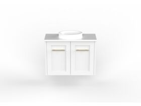 Kado Lux Petite Vanity Unit Wall Hung 600 Centre Bowl (Basin Included)