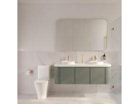 Mizu Drift Brushed Brass Bathroom Scene