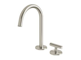 Hero - Milli Etch Progressive Hob Basin Mixer Tap Set Brushed Nickel (6 Star)