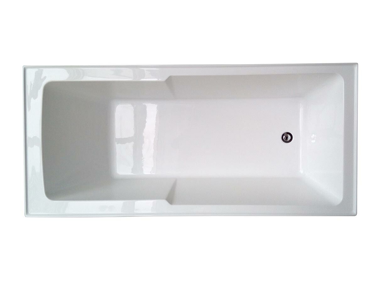 Posh Domaine Shower Bath 1700 x 780 x 410mm White